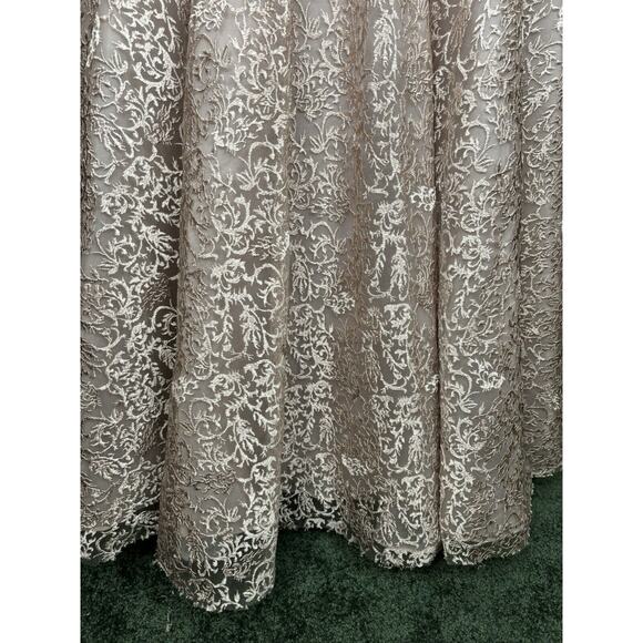 NEW $998 Mac Duggal 11121D Floral Embroidered & Beaded Long Sleeve Mesh Gown 12 - Picture 6 of 16